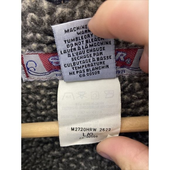 Vintage Silver Jeans Denim Sherpa Lined Jacket Men L Made in Cananda - Picture 8 of 9